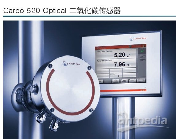 安东帕Carbo520 CO2 sensor在线光学<em>二氧化碳</em>分析仪
