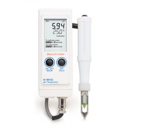 意大利哈纳 便携式pH/℃测定仪 HI99163