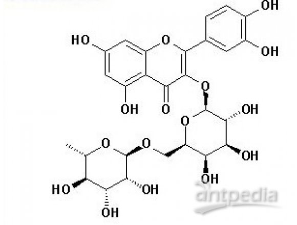 上海同田标准品槲皮素-3-O-洋槐糖苷Quercetin3-O-robinobioside52525-35-6中草药对照品中药对照品