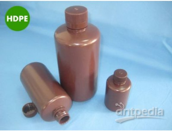 125ml棕色小口塑料圆瓶（HDPE材质）