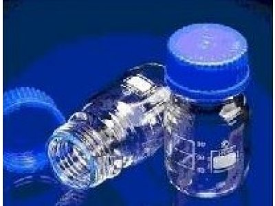 进口Schott-Duran透明蓝盖试剂瓶
