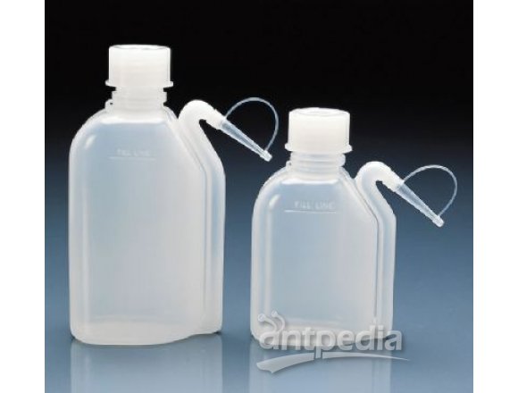 透明的洗瓶主体部分带整体模压管低密度PE材质