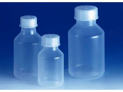 广口试剂瓶透明带PP材质的旋盖瓶体为PP材质