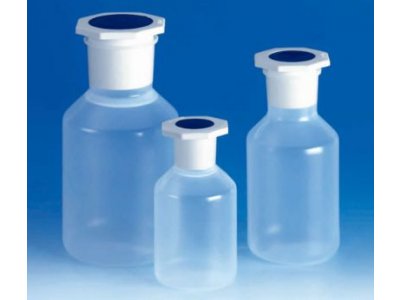 广口试剂瓶透明带PP材质的NS瓶塞瓶体为PP材质