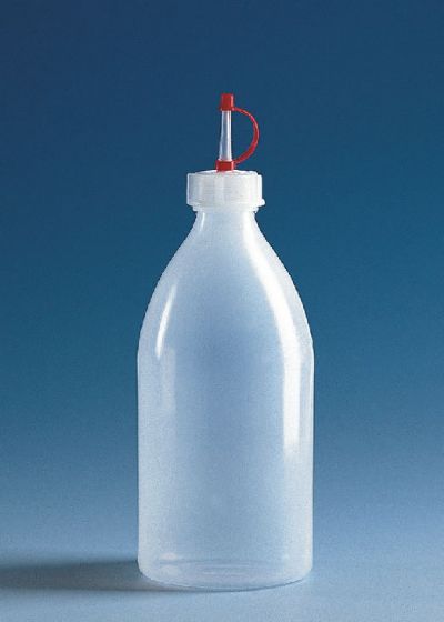 窄口瓶滴瓶透明内嵌滴口和固定帽低密度PE材质