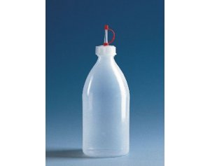 窄口瓶滴瓶透明内嵌滴口和固定帽低密度PE材质