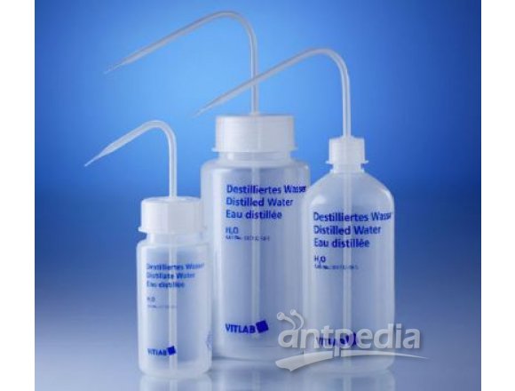 带标识洗瓶印刷标识为蒸馏水低密度PE材质