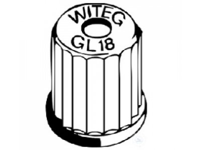SCREW CAP, TOP WITH HOLE GL 14