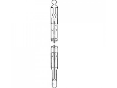 STANDARD THERMOMETERS, ENCLOSED SCALE,   OPAL GLASS SCALE, DIFFICO-GRAD.MERCURY FILLING,   -10+200°