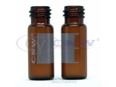 CNW 10-425 棕色螺纹口自动进样瓶(带刻度、书写)