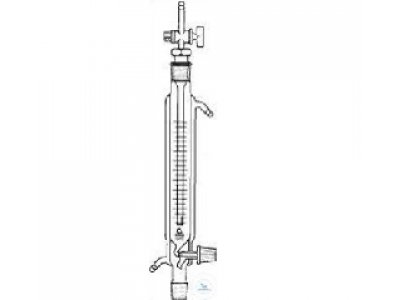FUNNELS,CONSTANT ADD.,CYL.  GRAD.,W.HEATING+COOLING JACKET,  PTFE DOSING VALVE, MARIOTTE  TUBE, 250: