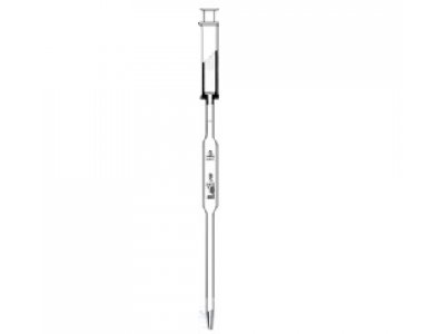 VOLUMETRIC PIPETES, 20 ML,  DIN-B, ISO-COLOR-CODE,  INTERCHANGEABLE PISTON,  WITH RING MARK.