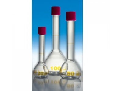 VOLUMETRIC FLASKS, 2000 ML, DIN-A, CONFORMITY   CERTIFIED, RING MARKS, INSCRIPTION, AMBER STAIN   GR