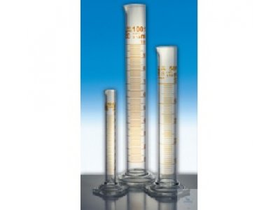 GRAD. CYLINDERS, TALL FORM, DIN-B,  WITH HEXAGONAL BASE, DURAN, 50 : 1,0 ML  PACK = 10 PCS
