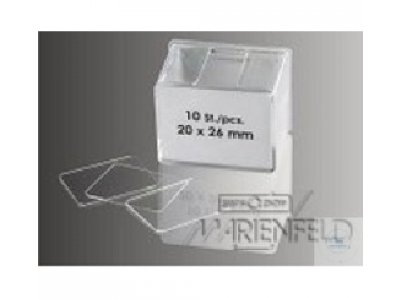 HAEMACYTOMETER COVER GLASSES, SIZE 24 X 24 MM,  THICKNESS: 0,4 MM, NOT TESTED (ONLY EXPORTATION),  O