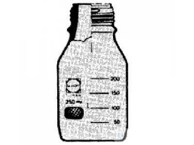 LABORATORY BOTTLES, WITH SCREW  THREAD, GL 45, WITH SAFETY PLASTIC  COATING, 2000 ML