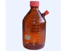 LABMAX-THREADED BOTTLE 2000 ML, ROUND, AMBER   STAINED, WITH SAFETY-COATING, SCREW THREAD A 45 MM,