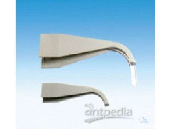 DISCHARGE TUBES, COMPLETE WITH SUPPORT SLEEVE,  BENT, 25, 50, 100 ML, FEP, WITH CAP NUT