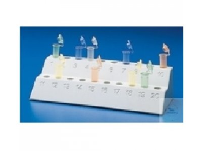 TRAY FOR REACTION VESSELS, NUMBERED, PP,   FOAM-RUBBER FEET PREVENTS CREEPING, FOR    20 REACTION VE