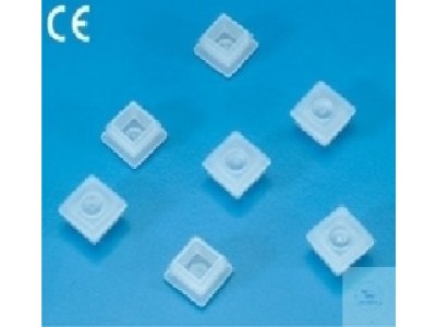 STOPPER PLUGS  FOR SQUARE MICRO CUVETS,  PE, WHITE, PACK = 5000 PCS