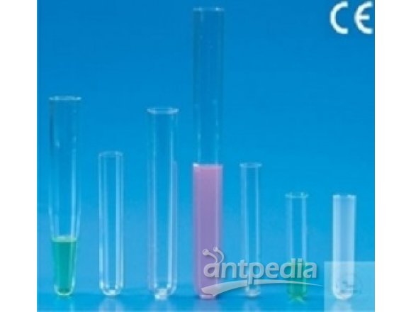 CULTURE TUBES (TEST TUBES),  MADE OF POLY STYRENE,  RIMLESS, 5 ML, 13 X 75 MM  VE = 500 ST