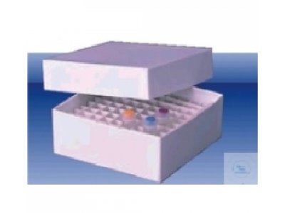 Cryo-Boxes, dimension 136 x 136 mm,   height 75 mm, red, water repellent  Case = 10 pcs.