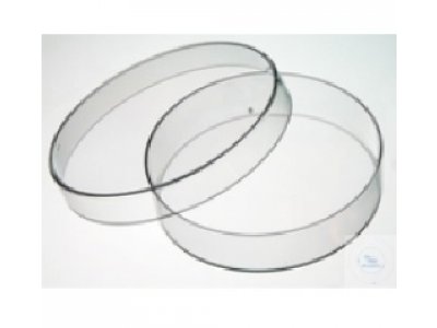 BACTERIOLOGICAL PETRI DISHES, D: 140 MM,  MADE OF CLEAR PS, WITHOUT VENTS, MACHINE STERIL