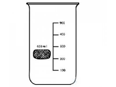 BEAKERS, TALL FORM, DURAN 1000 ML, W.  GRADUTAION, WITHOUT SPOUT, O.? 95 MM, H. 180 MM
