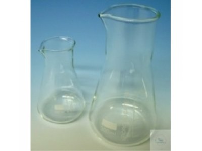 FLEAKER, 250 ML, ? 85 MM, BOROSILICATE GLASS 3.3,  COMBINATION OF BEAKER AND CONICAL FLASK, W. SPOUT