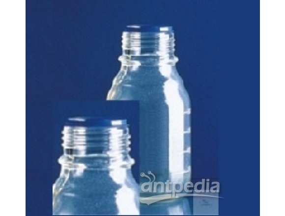 LABORATORY BOTTLES, 500 ML, WITH ISO-THREAD, GL 45,   GRADUATED, DURAN, WITHOUT CAP AND POURING RING
