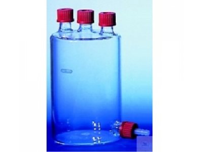 WOULFF BOTTLES WITH BOTTOM  TUBUS TWO ST-SIDE NECKS GL 18,  CENTER NECK GL 25, WITH SCREW CAPS  500