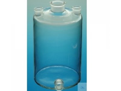 WOULFF BOTTLES WITH 3 ST-NECKS AND TUBUS,  MADE OF BORO. GLASS, 1000 ML, H. 155 MM, O.D. 110 MM