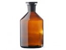 BOTTLES, CONICAL SHOULDER, NARROW MOUTH, 500 ML  SODA-GLASS, W. ST-STOPPER, AMBER GLASS, ST 24/29