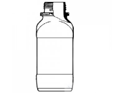 SQUARE BOTTLES, WIDE MOUTH, DIN-THREAD,   WITHOUT POURING RING AND DUSTOPROOF, ,  500 ML, GL 54, CLE