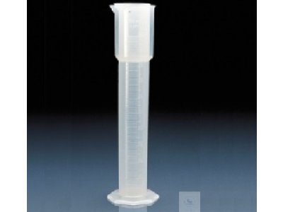 HYDROMETER CYLINDERS, 500 ML, PP, TRANSLUCENT,  WITH RESERVOIR BEAKER AND POURING LIP, MOULDED  GRAD