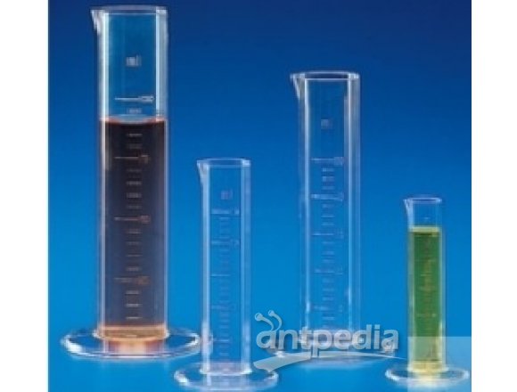 GRADUATED CYLINDERS,  LOW SHAPE, 250 ML, PMP,  CRYSTAL CLEAR,  PACK OF 4 PCS