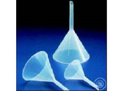 ANALYTICAL FUNNELS, PP,  ANGLE 60°, O.D. 27 MM, STEM DIA. 4 MM