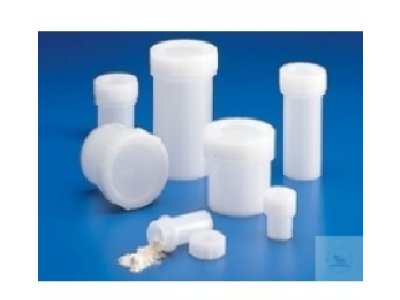CONTAINERS, WITH SCREW CAP,  PE, 60 ML, OD 35 MM, HEIGHT 95 MM