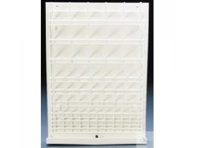 WALL DRYING RACK, PE-COATED STEEL, RACK ON   A PVC-BACKPLETE AND THROUGH, 450 X 630 MM