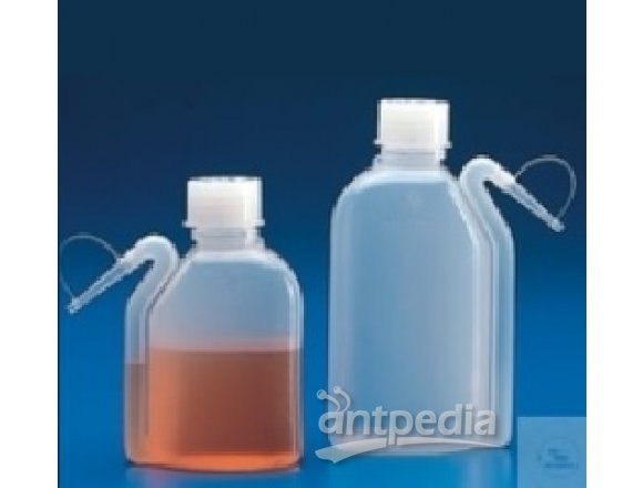 WASHING BOTTLES, PP, NEW SHAPE, 500 ML,   SCREW CAP GL 32, WITH INTEGRATED SPRAYING INSERT