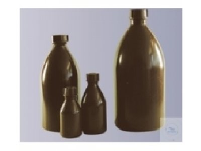 BOTTLES, NARROW NECK, LDPE  BROWN COMPLETE WITH SCREW  CAP GL 18 CAPACITY 100 ML