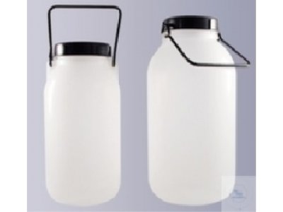 BOTTLES, WIDE NECK HDPE  COMPLETE WITH SCREW CAP GL  94 CAPACITY 5000 ML WITH  HANDLE