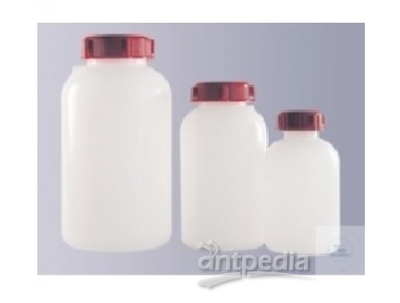 BOTTLES WIDE NECK HDPE  CAPACITY 500 ML D. 78  MM, HEIGHT 144 MM, NECK  I.D. 40 MM GL 45, WITH  TAGG