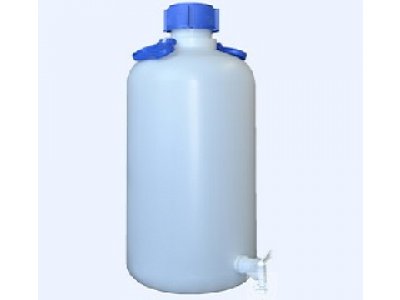 CARBOYS, PE, WITH TAP,  ROUND, WITH SCREW CAP, 50 L