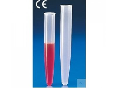 CONICAL CENTRIFUGE TUBES, UNGRADUATED,  PP 13 ML, 18 X 120 MM, AUTOCLAV.UP TO 120|C