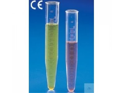 CONICAL CENTRIFUGE TUBES, GRADUATED PMP, 15 ML,   18 X 118 MM, AUTOCLAVABLE.UP TO 170°C, CRYSTAL CL
