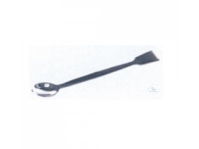 Chemical spoons, length 150 mm, spatula 32 x 22 mm,  spoon 38 x 27 mm, stainless steel