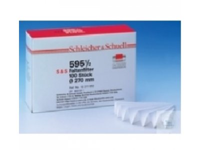 FOLDED FILTER PAPERS,(5) DENSE, SLOW,  FILTER DIAM. 185 MM  PACK OF 100 PCS