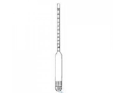 DENSITY-HYDROMETER, TYPE 20°C,WITHOUT THERMOMETER  RANGE 1,100-1,200:0,001 G/CM3 ,LENGTH 300 MM