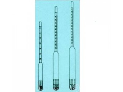 SUGAR SACCHARIMETER ACC. TO BRIX, DIVISION IN 0,1 BRIX,   WITH THERMOMETER, LENGTH 300 MM, RANGE 80-